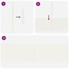 vidaXL Bordure de Pelouse 10 pcs Blanc 100 x 0.05 x 20 cm