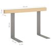 vidaXL Dossier pour canap&eacute; palette 70 cm Bois de pin solide