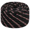 vidaXL Corde de bateau Noir 20 mm 100 m Polypropyl&egrave;ne