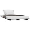 vidaXL Cadre de lit sans matelas noir 90x200 cm bois de pin massif