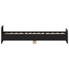 vidaXL Cadre de lit sans matelas noir 90x190 cm bois ing&eacute;nierie