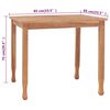 vidaXL Ensemble &agrave; manger de jardin 3 pcs bois de teck solide