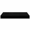 vidaXL &Eacute;tag&egrave;re murale flottante Noir brillant 40x23x3,8 cm MDF