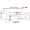 vidaXL Canap&eacute; 3 places avec oreillers gris clair 180 cm