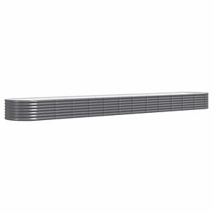 vidaXL Lit sur&eacute;lev&eacute; de jardin Acier galvanis&eacute; Anthracite