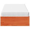 vidaXL Lit de jour avec matelas cire marron 90x190 cm bois pin massif