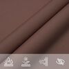 vidaXL Voile de parasol tissu oxford rectangulaire 3x4 m marron