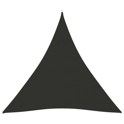 vidaXL Voile de parasol Tissu Oxford triangulaire 4x4x4 m Anthracite