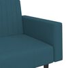 vidaXL Canap&eacute;-lit &agrave; 2 places Bleu Velours