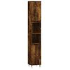 vidaXL Armoire de bain ch&ecirc;ne fum&eacute; 30x30x190 cm bois d'ing&eacute;nierie