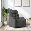 vidaXL Fauteuil de massage inclinable gris foncé tissu