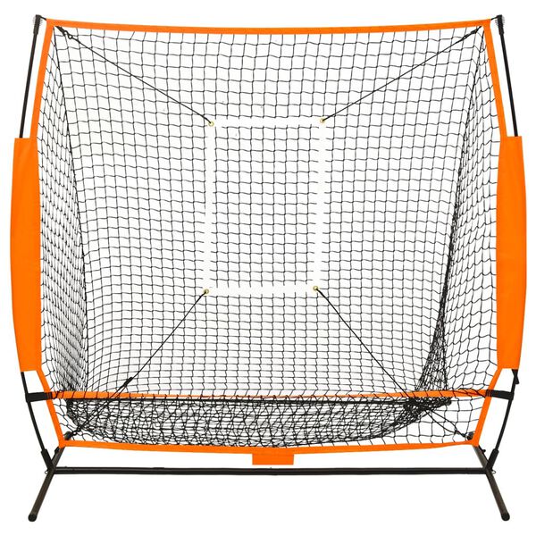 vidaXL Filet d'entraînement baseball multisport Noir 174x76x158,5 cm