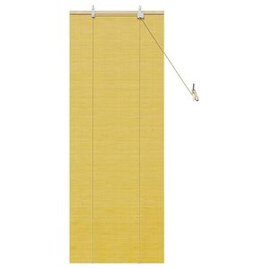 vidaXL Store enrouleur avec des rideaux Jaune 60 x 160 cm Bambou