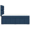 vidaXL Sommier &agrave; lattes de lit avec matelas Bleu 90x190 cm Tissu