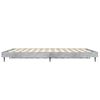 vidaXL Cadre de lit sans matelas gris b&eacute;ton 120x190 cm
