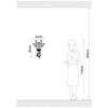 Homemania D&eacute;coration murale Girafe 33x50 cm Acier Cuivre