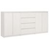 vidaXL Armoires lat&eacute;rales 3 pcs blanc Bois de pin massif