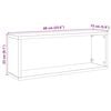 vidaXL &Eacute;tag&egrave;res murales cube 4 pcs Noir 60x15x23 cm Bois d&rsquo;ing&eacute;nierie