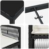 vidaXL Ensemble de salle &agrave; manger pour jardin 5 pcs Noir