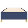 vidaXL Cadre de lit sans matelas bleu 90x200 cm tissu