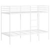 vidaXL Lit superpos&eacute; sans matelas blanc 90x190 cm acier