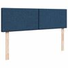 VidaXL Cadre de lit ottoman avec matelas bleu 160x200 cm tissu
