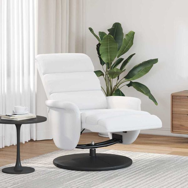 vidaXL Fauteuil inclinable Blanc 98 x 71 x 106 cm PU