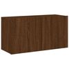 vidaXL Unit&eacute;s murales TV 5 pcs ch&ecirc;ne marron bois d'ing&eacute;nierie