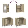 vidaXL Ensemble de meubles de salle de bain 2 pcs ch&ecirc;ne sonoma