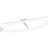 vidaXL Dessus de table 140x50x2,5 cm ovale bois massif de manguier