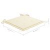 vidaXL Chaises de jardin empilables avec coussins lot de 6 Teck solide