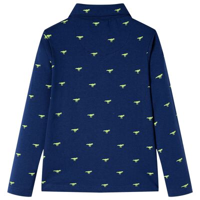 Chemise pour enfants bleu marine 104