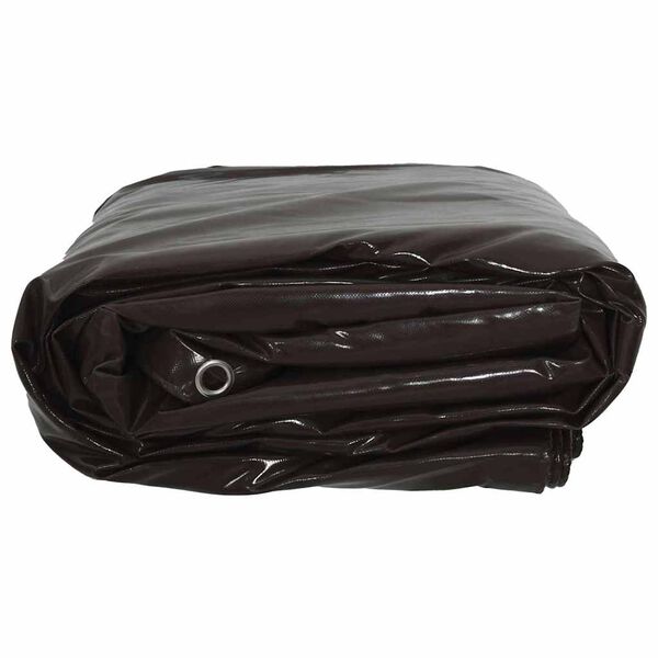 vidaXL B&acirc;che 650g / m&sup2; Marron 1,5 x 2,5 m Toile avec rev&ecirc;tement en PVC