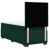 vidaXL Sommier &agrave; lattes de lit avec matelas Vert fonc&eacute; 90x200 cm