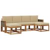 vidaXL Ensemble de canap&eacute;s d'ext&eacute;rieur 6 pcs Naturel et Beige