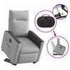 vidaXL Fauteuil inclinable &eacute;lectrique gris nuage tissu