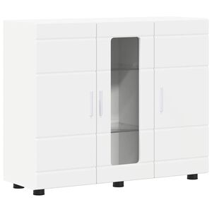vidaXL Cabinet en Bois Blanc 88,5 x 30,5 x 73 cm Bois d'ing&eacute;nierie