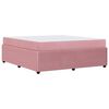 vidaXL Cadre de lit avec matelas Rose 180 x 200 cm tissu
