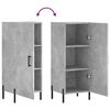 vidaXL Buffet Gris b&eacute;ton 34,5x34x90 cm Bois d'ing&eacute;nierie