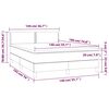 vidaXL Sommier &agrave; lattes de lit et matelas Vert fonc&eacute; 140x190cm Velours