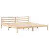 vidaXL Cadre de lit Marron 215,5 x 205,5 x 69,5 cm Bois de Pin Massif