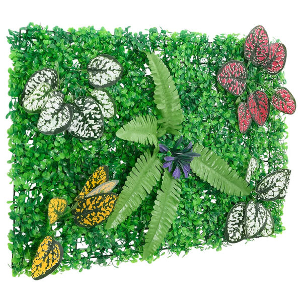 &nbsp;vidaXL Cl&ocirc;ture &agrave; plantes artificielles 24 pcs vert 40x60 cm