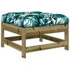 vidaXL Salon de jardin 10 pcs avec coussins bois de pin impr&eacute;gn&eacute;
