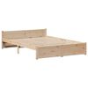 vidaXL Cadre de lit avec t&ecirc;te de lit sans matelas 120x190 cm
