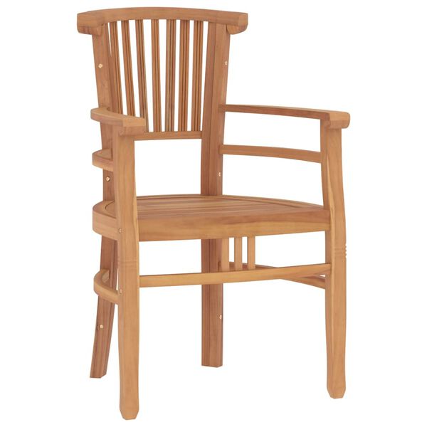 vidaXL Ensemble &agrave; manger de jardin 5 pcs Bois de teck massif