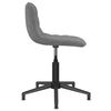 vidaXL Chaise pivotante de bureau Gris fonc&eacute; Velours