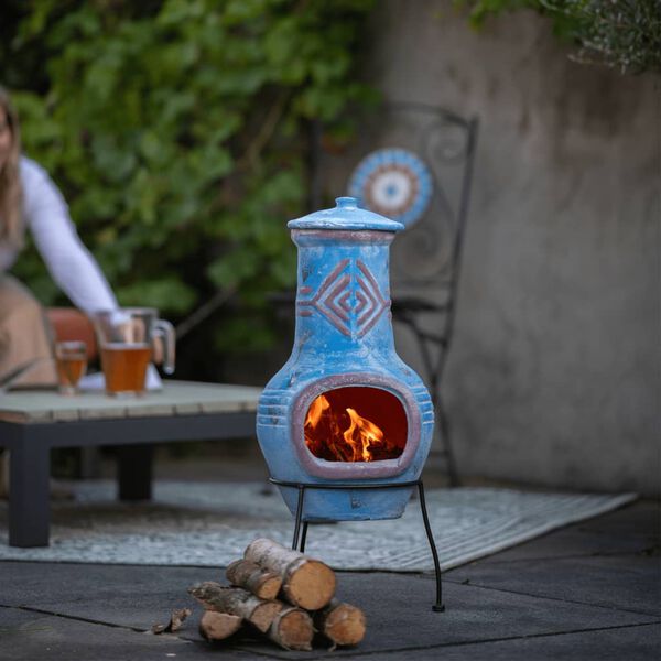 RedFire Chemin&eacute;e Colima Argile Bleu marine/rouge 86031