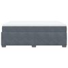 vidaXL Sommier &agrave; lattes de lit et matelas Gris fonc&eacute; 160x200cm Velours