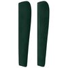 vidaXL T&ecirc;te de lit avec oreilles Vert fonc&eacute; 183x23x118/128 cm Velours