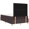 vidaXL Lit &agrave; ressorts avec matelas Marron fonc&eacute; 120 x 190 cm tissu